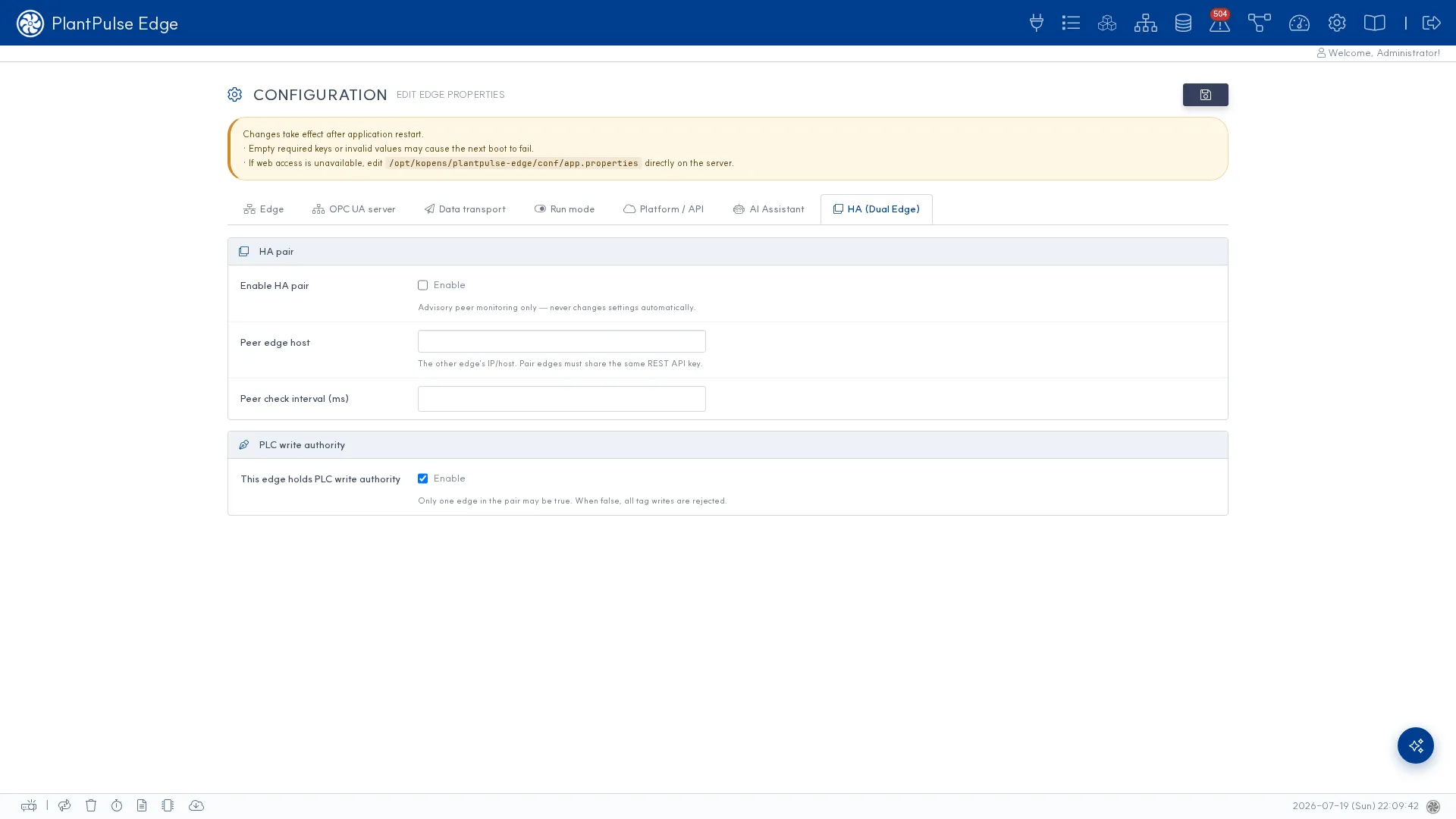Gateway-level redundancy — non-stop failover